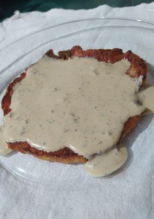 Una foto de Chuletas con salsa bechamel