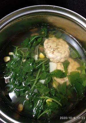 Foto resep Sayur bening bayam tempe