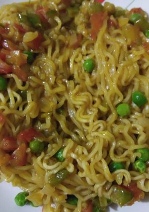 A picture of Veggie maggi.