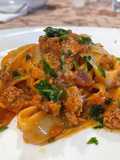 Tagliatelle con Tonno e Polpa Finissima di Pomodoro