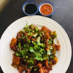 Paneer chilli dry A picture of Paneer chilli dry.