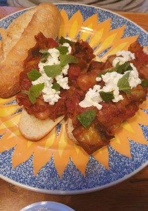 A picture of Mini dreams of aubergines.