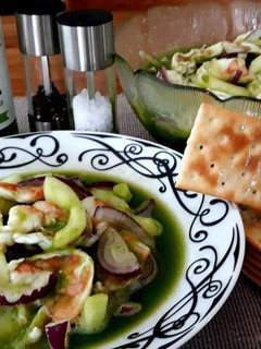 Una foto de Aguachile de camarón