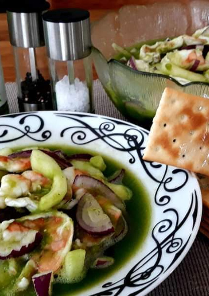Una foto de Aguachile de camarón