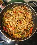 Stir Fry Sphagetti pasta
