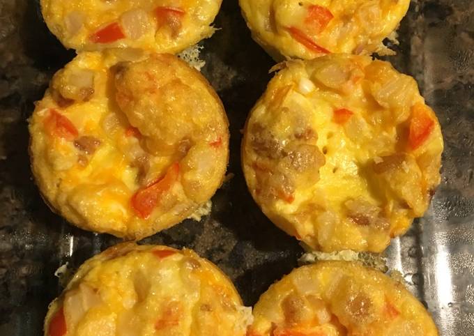 Recipe of Perfect Scrambled eggs in a Muffin Tin