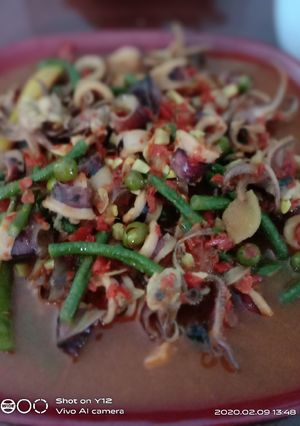 Foto resep Tongseng sotong kacang with rimbang