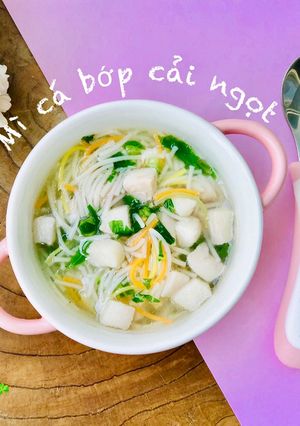 Hình của món Mì cá bớp cải ngọt.
