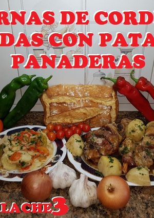 Una foto de Piernas de cordero asadas al horno con patatas panaderas