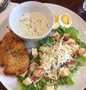 Langkah Mudah untuk Menyiapkan Healthy Diet Food: Caesar Salad + Air Fried Chicken + Mushroom Sauce yang Enak Banget
