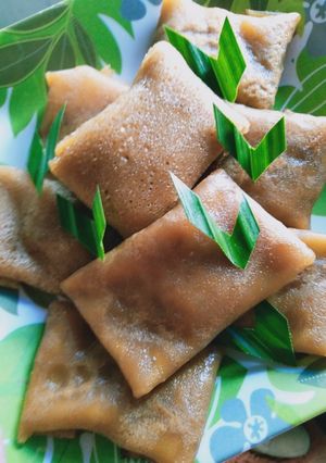 Foto resep Dadar gulung coklat isian until kelapa