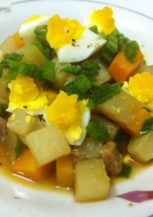 Hình của món Rau củ kho đơn giản.