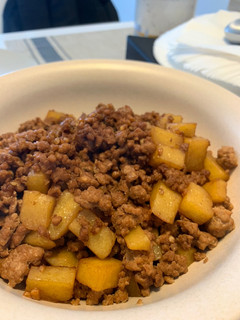 A picture of Chinese Style Mince Pork Potato.