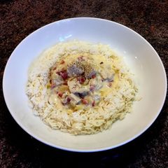 Supreme of Chicken with Italian Ham and Rice A picture of Supreme of Chicken with Italian Ham and Rice.