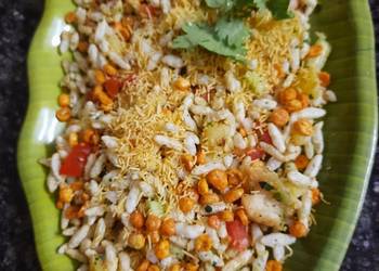 The New Way Serving Recipe Sukha bhel Very Delicious