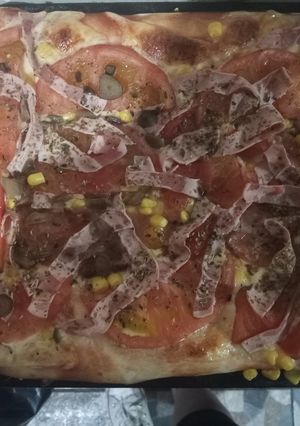 Una foto de Pizza