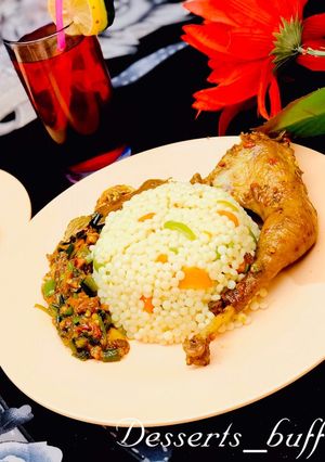 A picture of Vegetable plombs with chicken sauce.