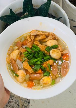 Hình của món Súp nui.