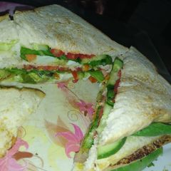A picture of Pan toasted bread sandwich.