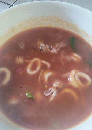 Foto resep Cumi saos padang
