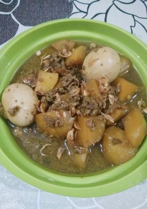 Foto resep Semur Daging Cincang Telur Kentang