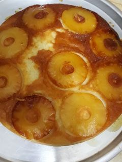 صورة لوصفة كيكه الاناناس