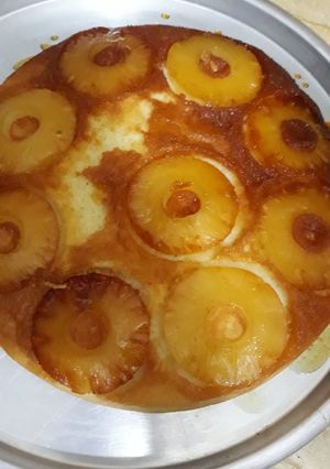صورة لوصفة كيكه الاناناس