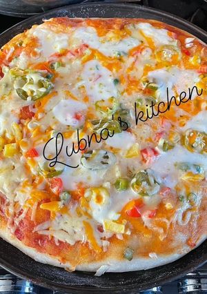 A picture of Copycat Pizza Hut Style Pan Pizza:.