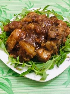 Hình của món Sườn chua ngọt.