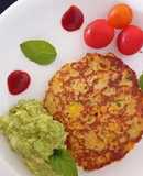 Cakes de choclo con guacamole #sintacc