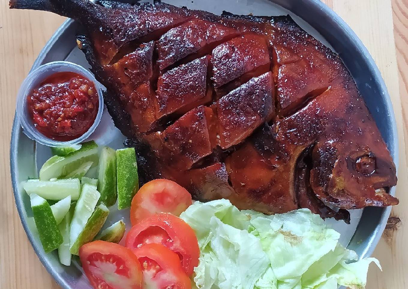 Ikan Bawal Bakar Kecap versi Oven