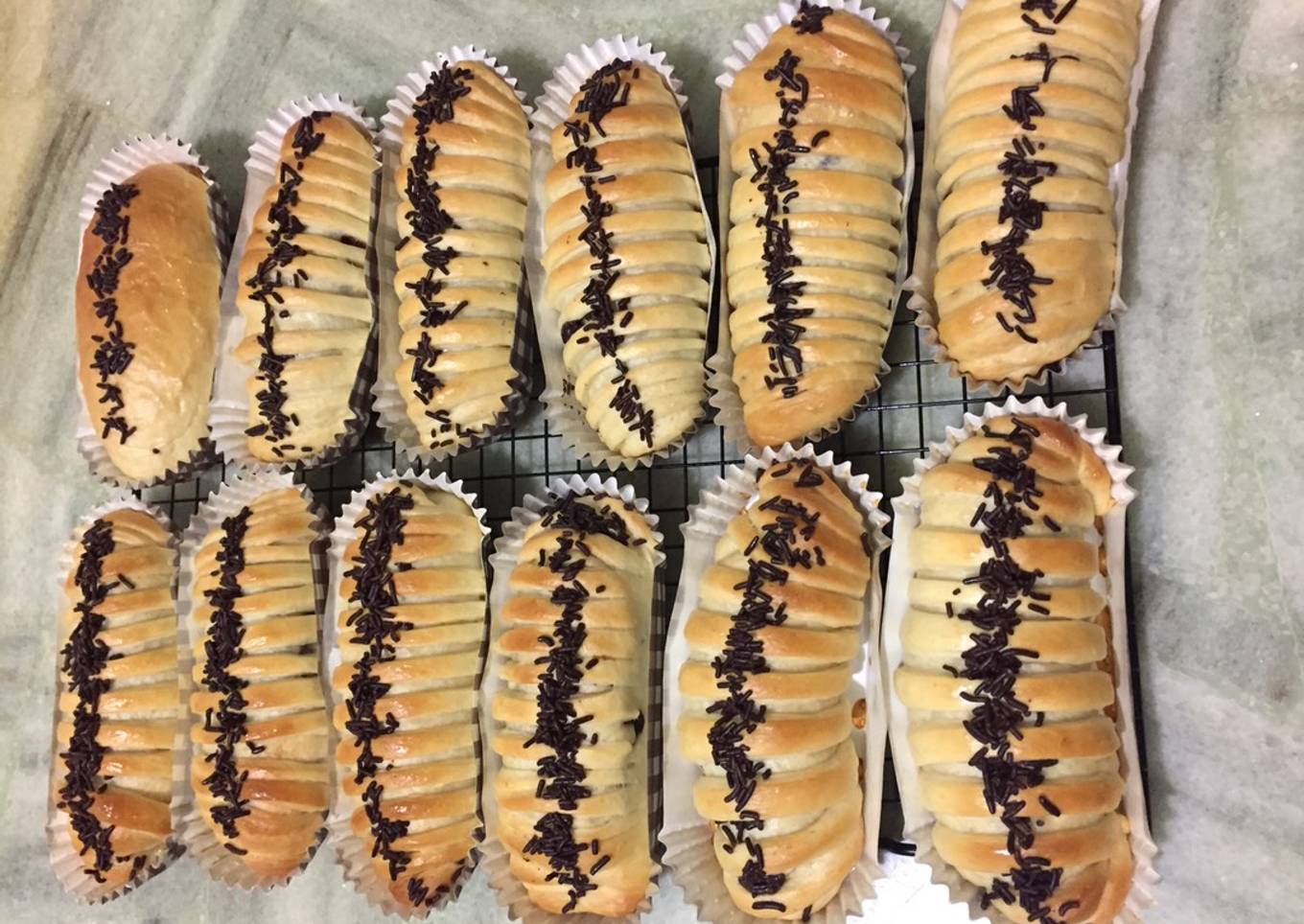 Resep Roti Pisang Coklat, Menggugah Selera