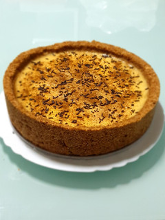 Una foto de Tarta de natillas y galletas