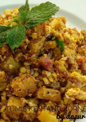 Foto resep Tumis Kornet Kentang Telur