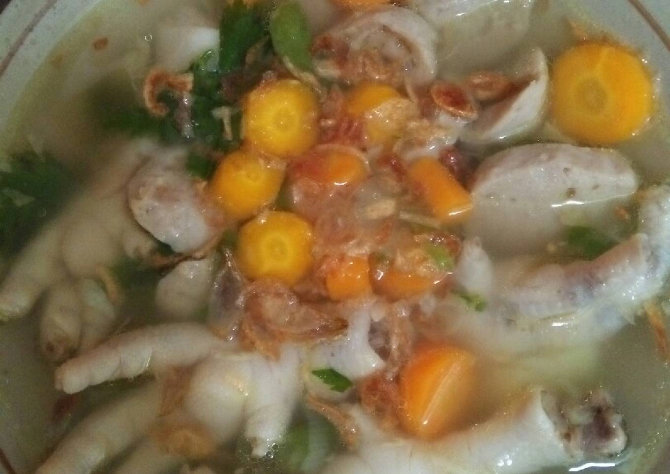 Sayur Sop Bakso Ceker