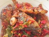 Balado ikan mas tombak bawang