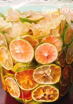 Hình của món Chanh Đào Ngâm Mật Ong.