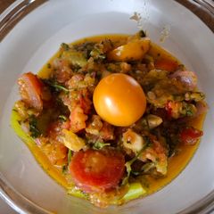 A picture of Ground cherry salsa.
