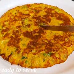 A picture of Spanish omelette recipe.