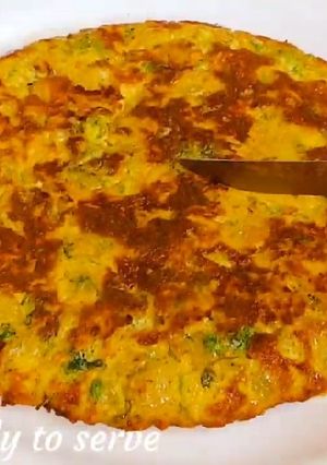 A picture of Spanish omelette recipe.