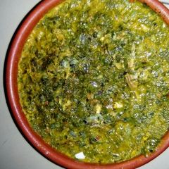 A picture of Ukazi soup.