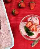 Helado cremoso de frutillas 🍓🍧