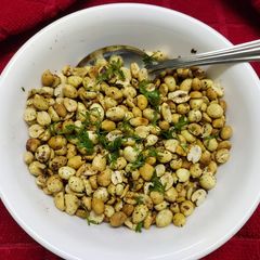 Roasted Peanuts with Garlic and Mixed Herbs A picture of Roasted Peanuts with Garlic and Mixed Herbs.