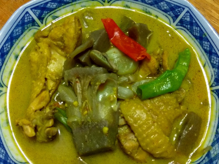 Resep: Gulai ayam nangka muda Enak Dan Mudah