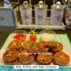 Tuna, Potato and Peas Cutlets A picture of Tuna, Potato and Peas Cutlets.