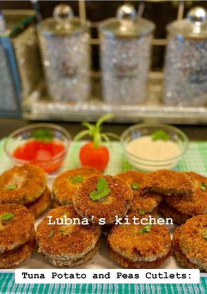A picture of Tuna, Potato and Peas Cutlets.