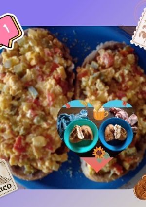 Una foto de Tortita de Huevo a la Mexicana 🥚🇲🇽