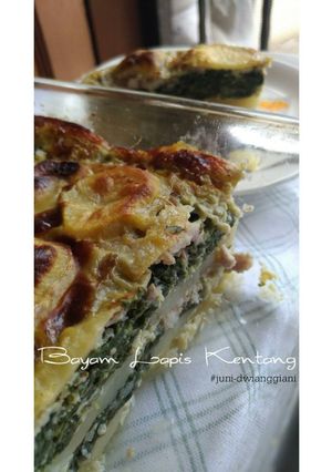 Foto resep Bayam Lapis Kentang