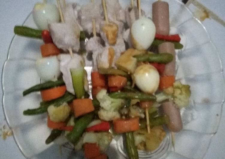 Step-by-Step Guide to Make Quick Sate kukus sayur yamsoslur
