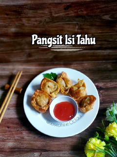 Foto resep Pangsit Goreng Isi Tahu a.k.a Pangsit Fake